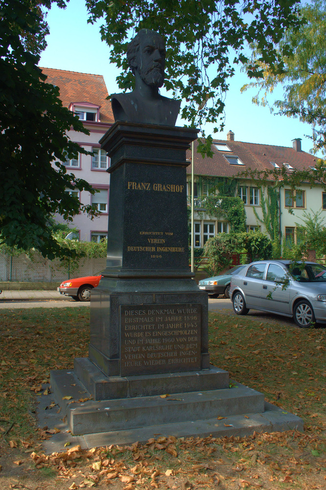 Franz Grashof (* 11. Juli 1826 in Düsseldorf; † 26. Oktober 1893 in Karlsruhe)