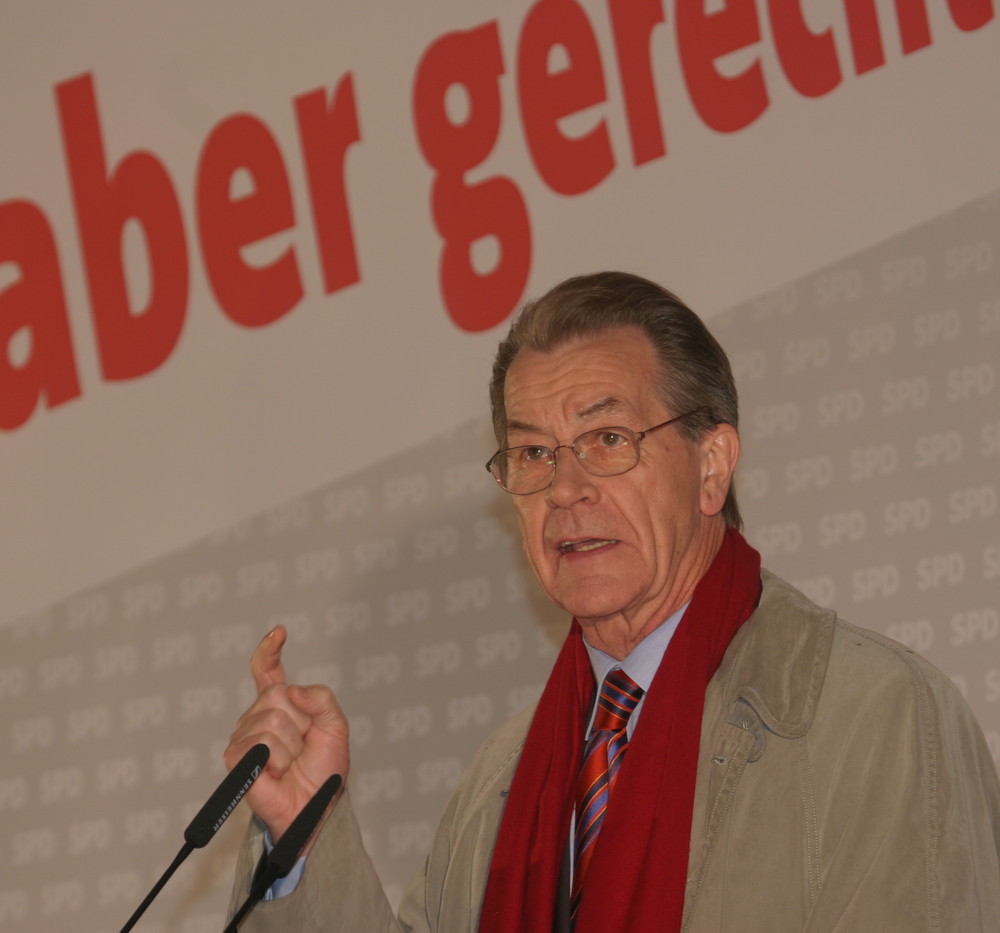 Franz Müntefering(SPD) am 25.9.08 in München