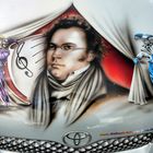 Franz Schubert auf einer Motorhaube