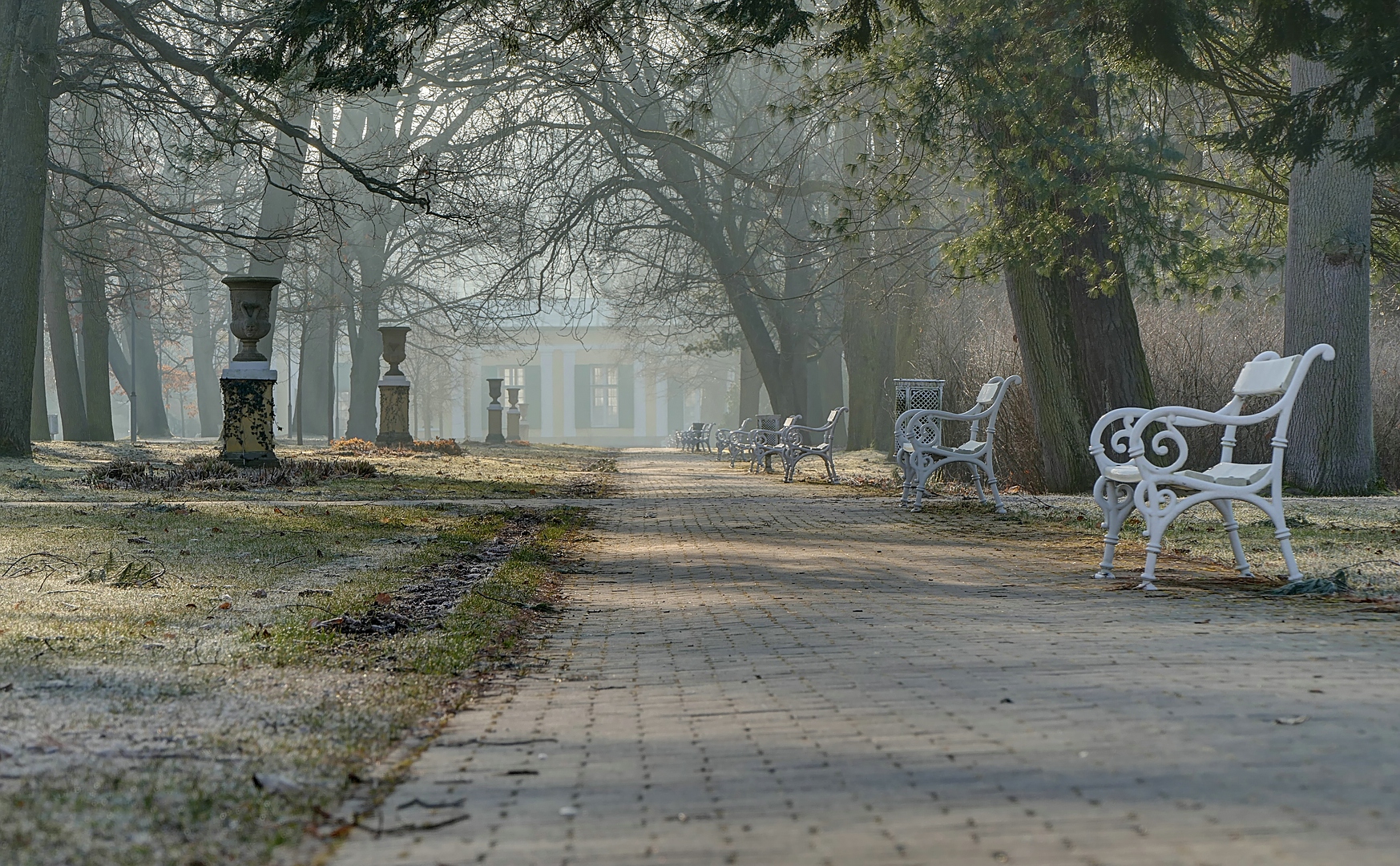 Franzensbad am Morgen