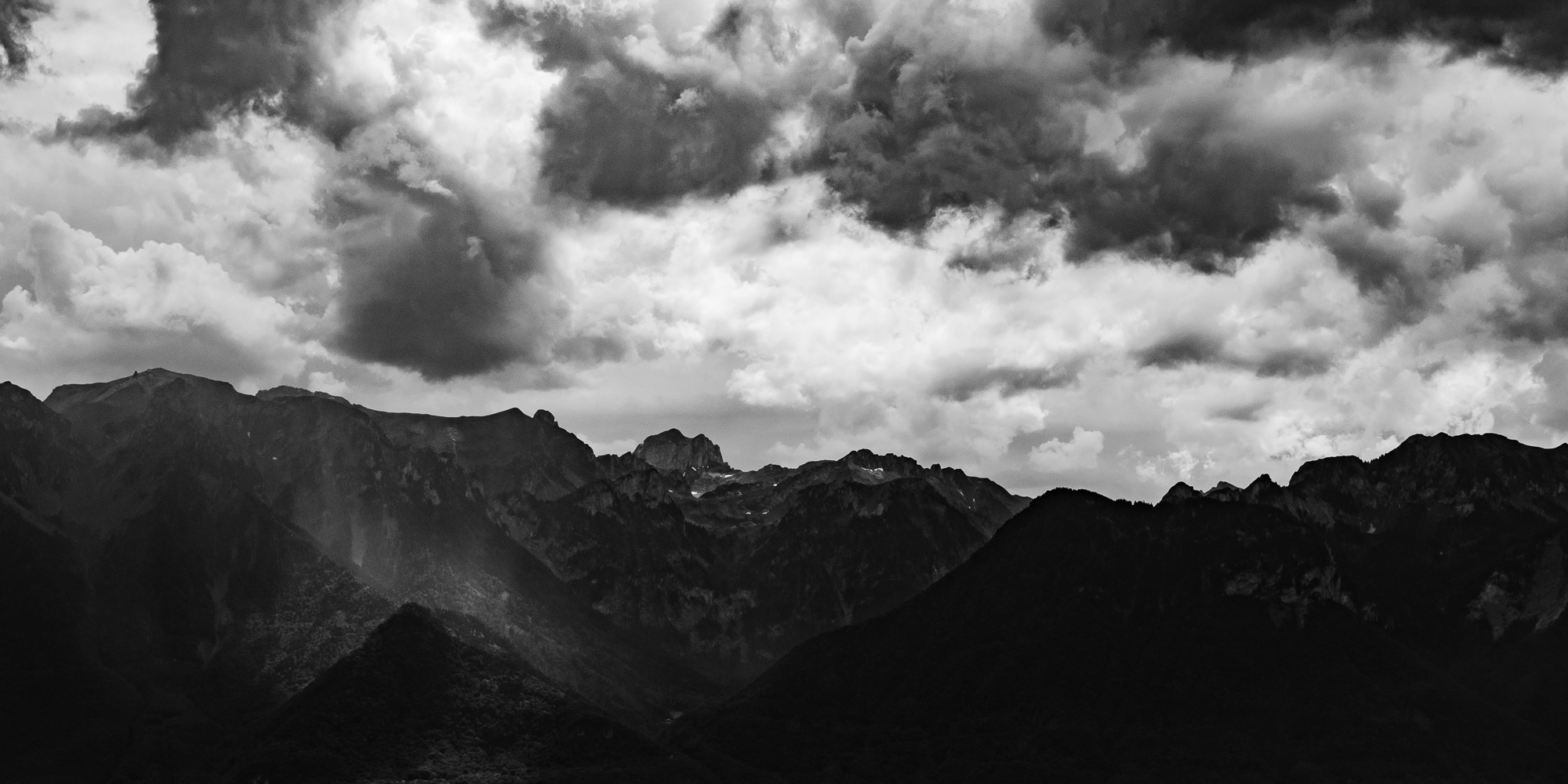 Französische Berge am Genfer See