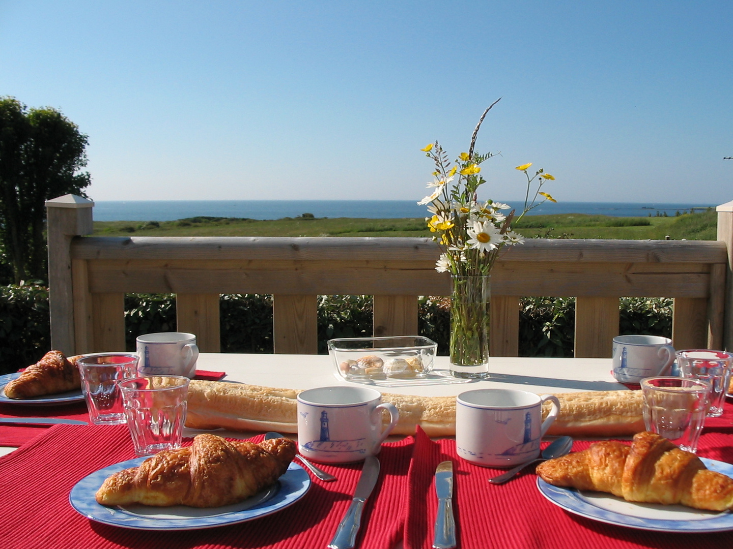 Französisches Frühstück mit Ausblick