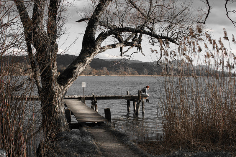 Frau am See