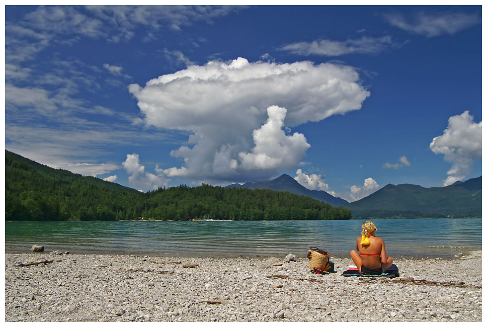 Frau am See