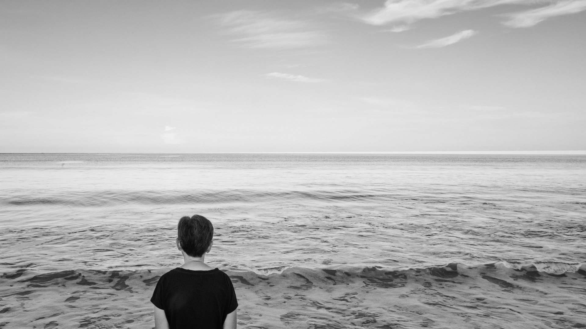 Frau am Strand