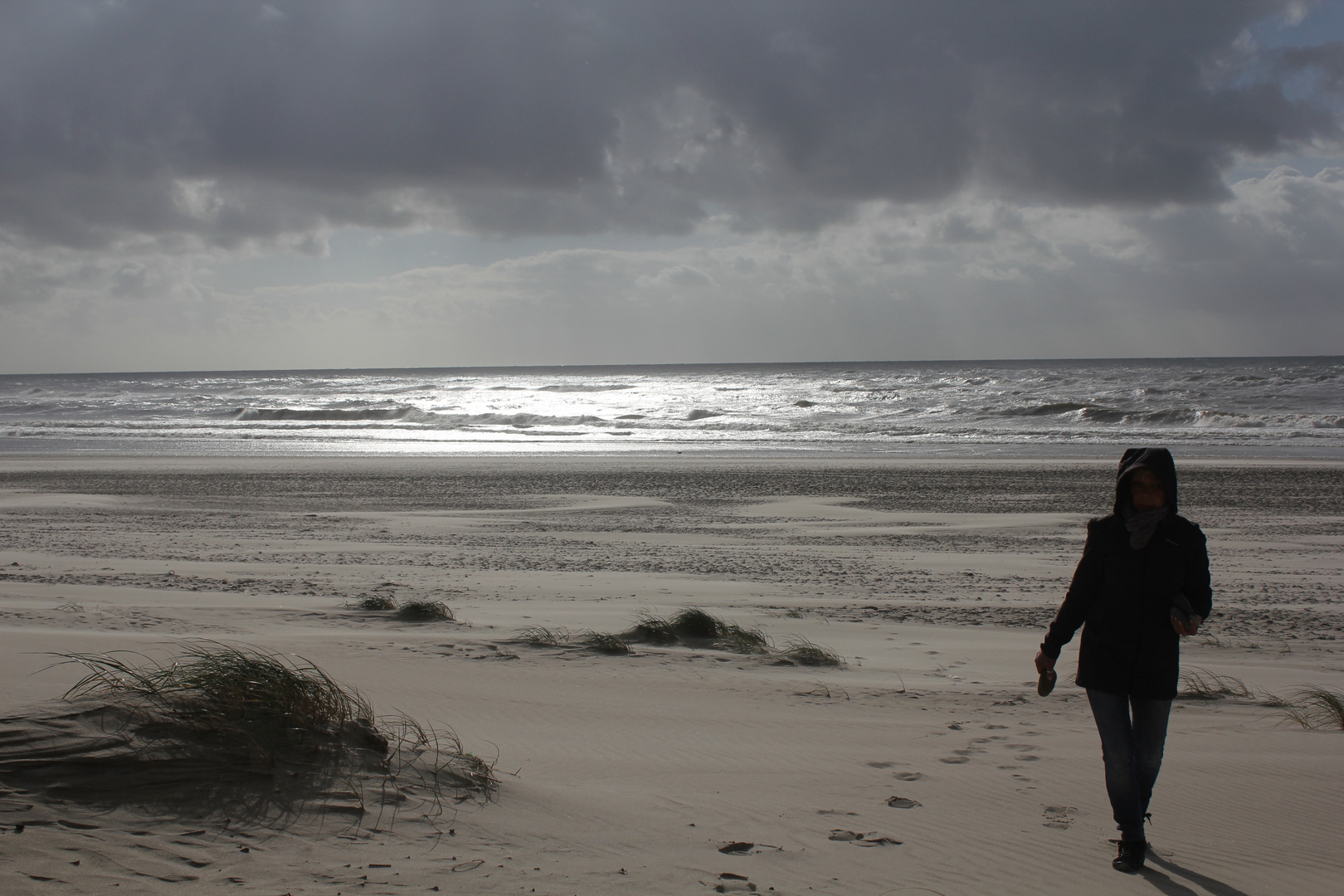 Frau am Strand