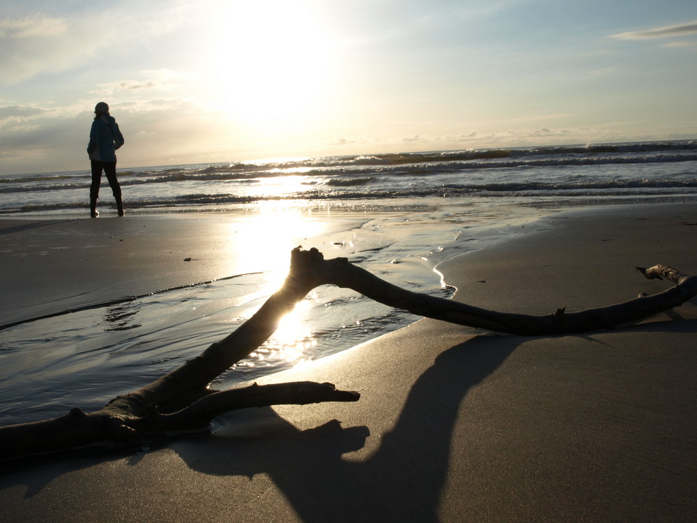 Frau am Strand