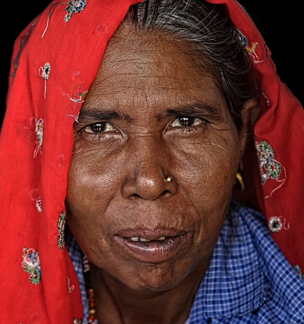 Frau aus Bikane, Indien