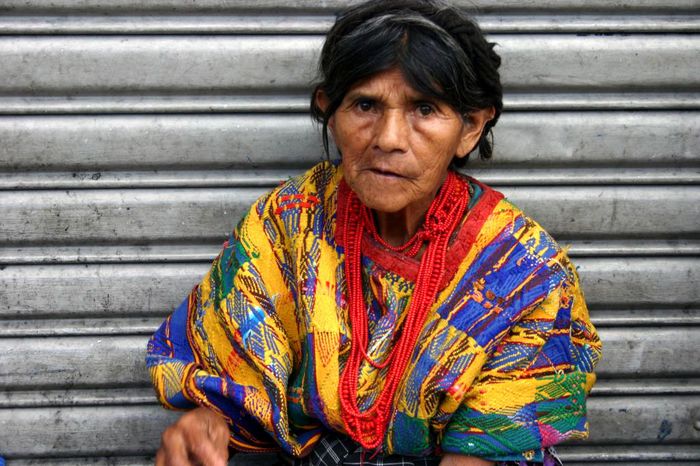 Frau aus Guatemala Stadt