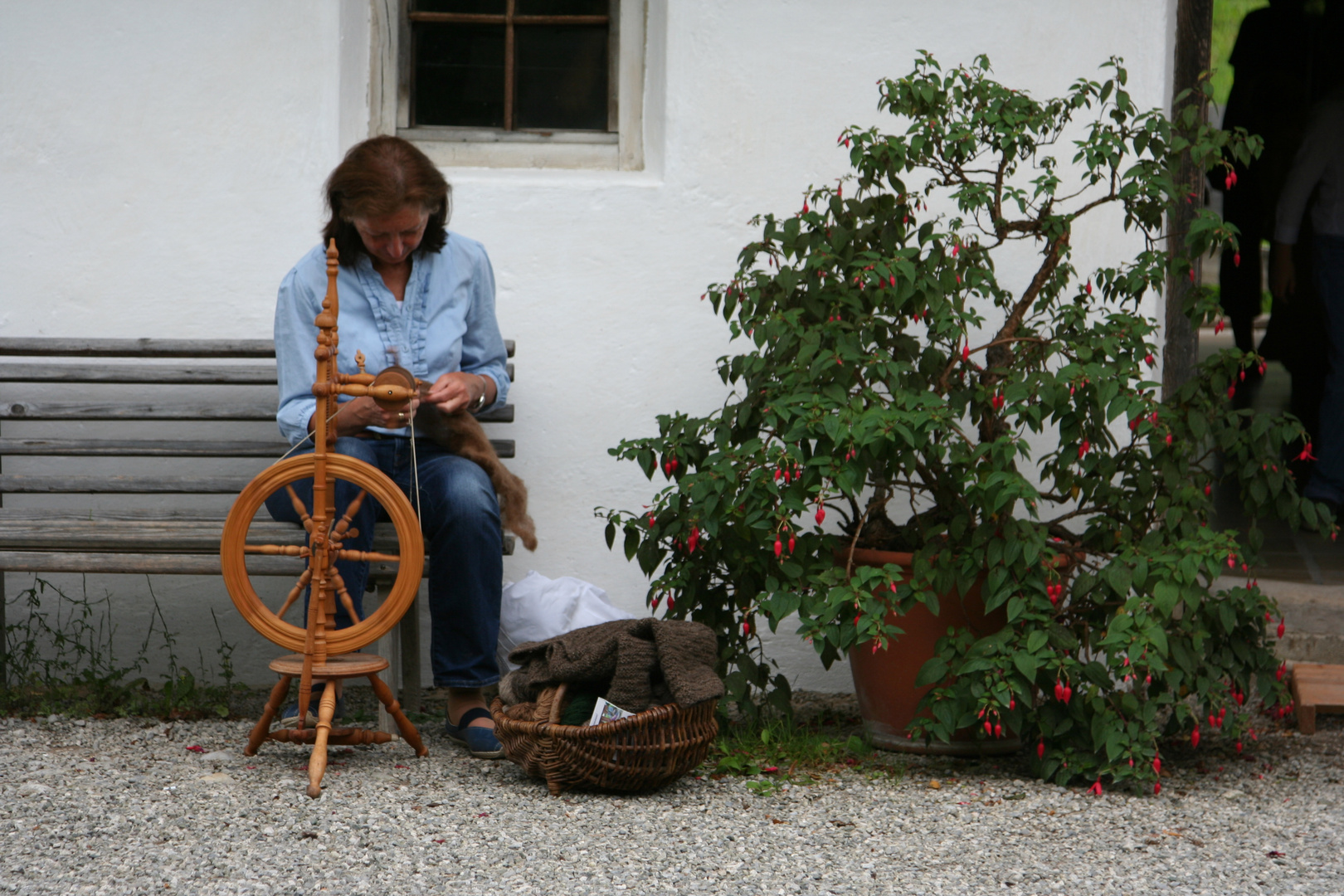 Frau die spinnt