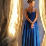 Frau im Abendkleid