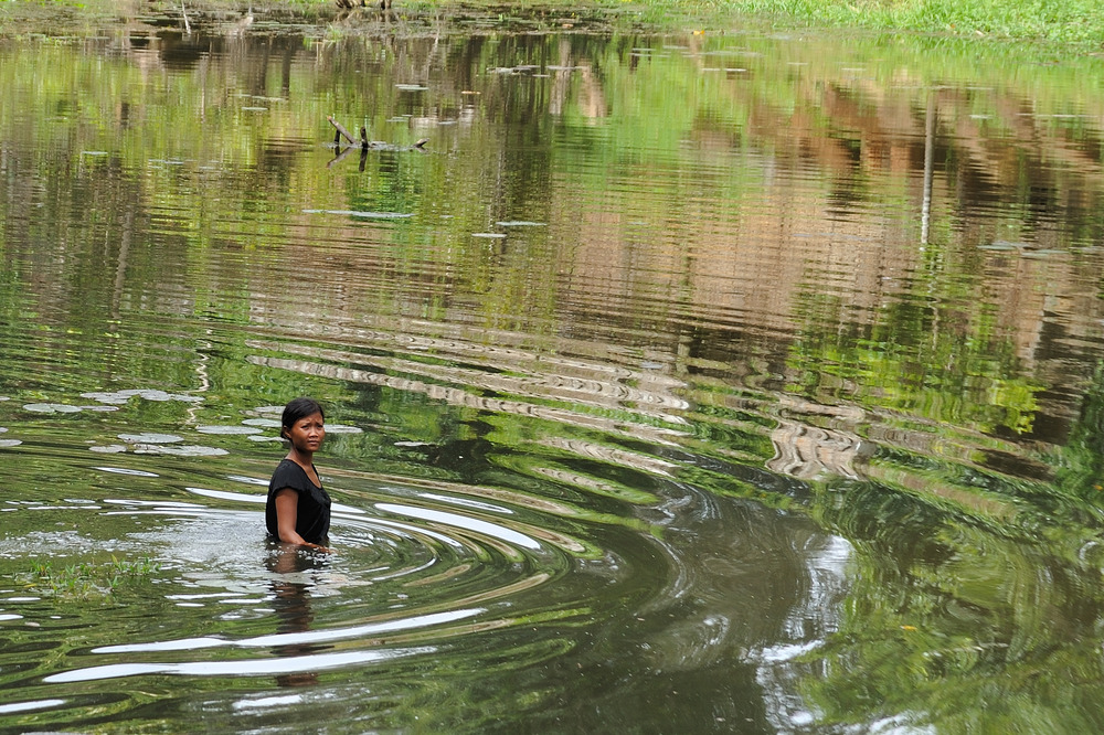 Frau im Wasser