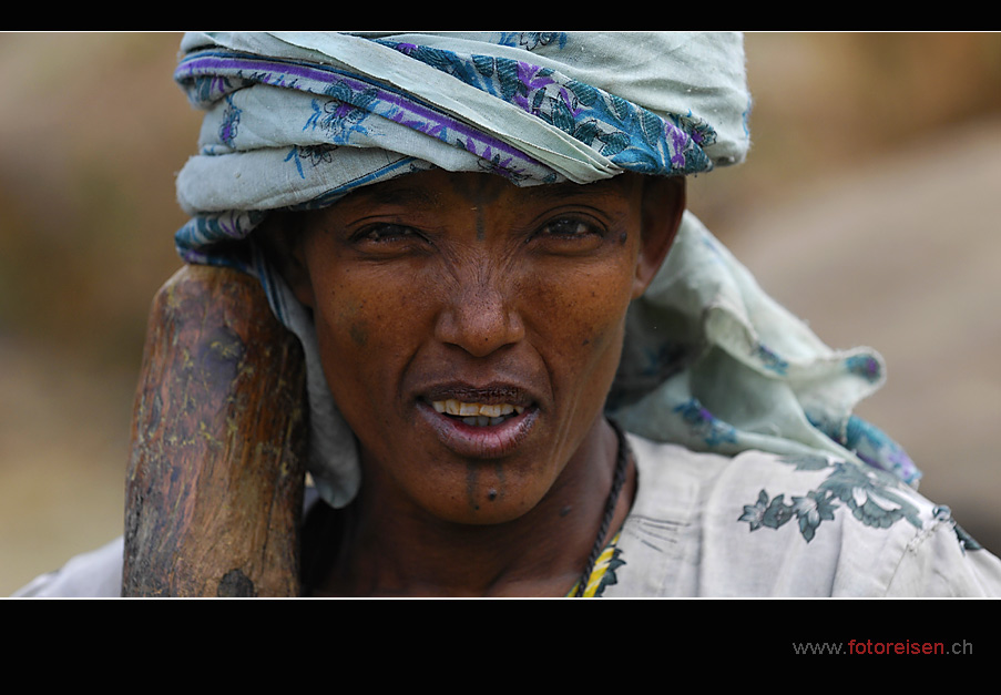 Frau in der Afar Region