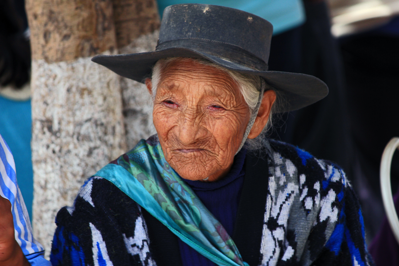 Frau in Humahuaca, Argentinien