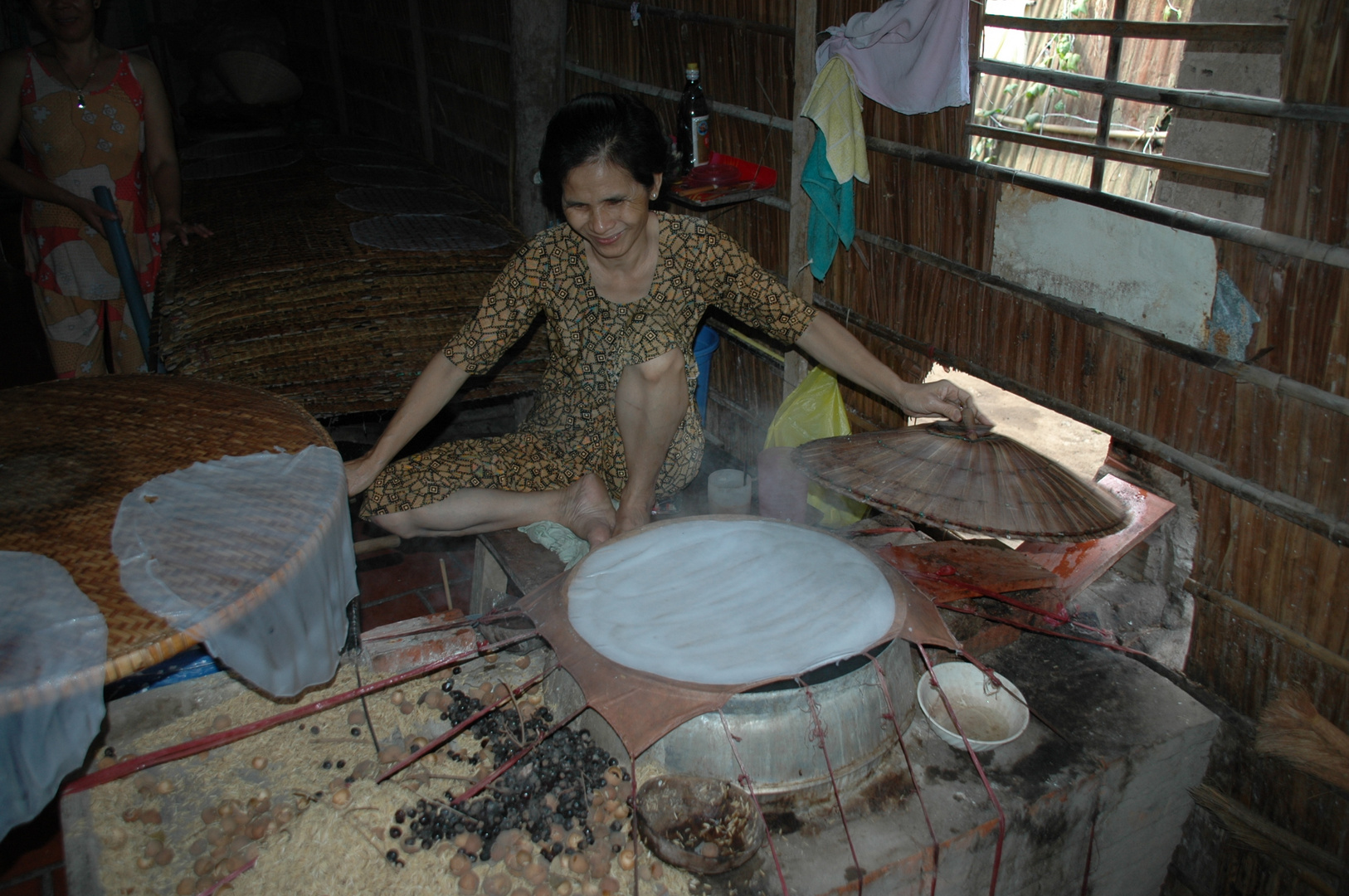 Frau in im Mekong Delta