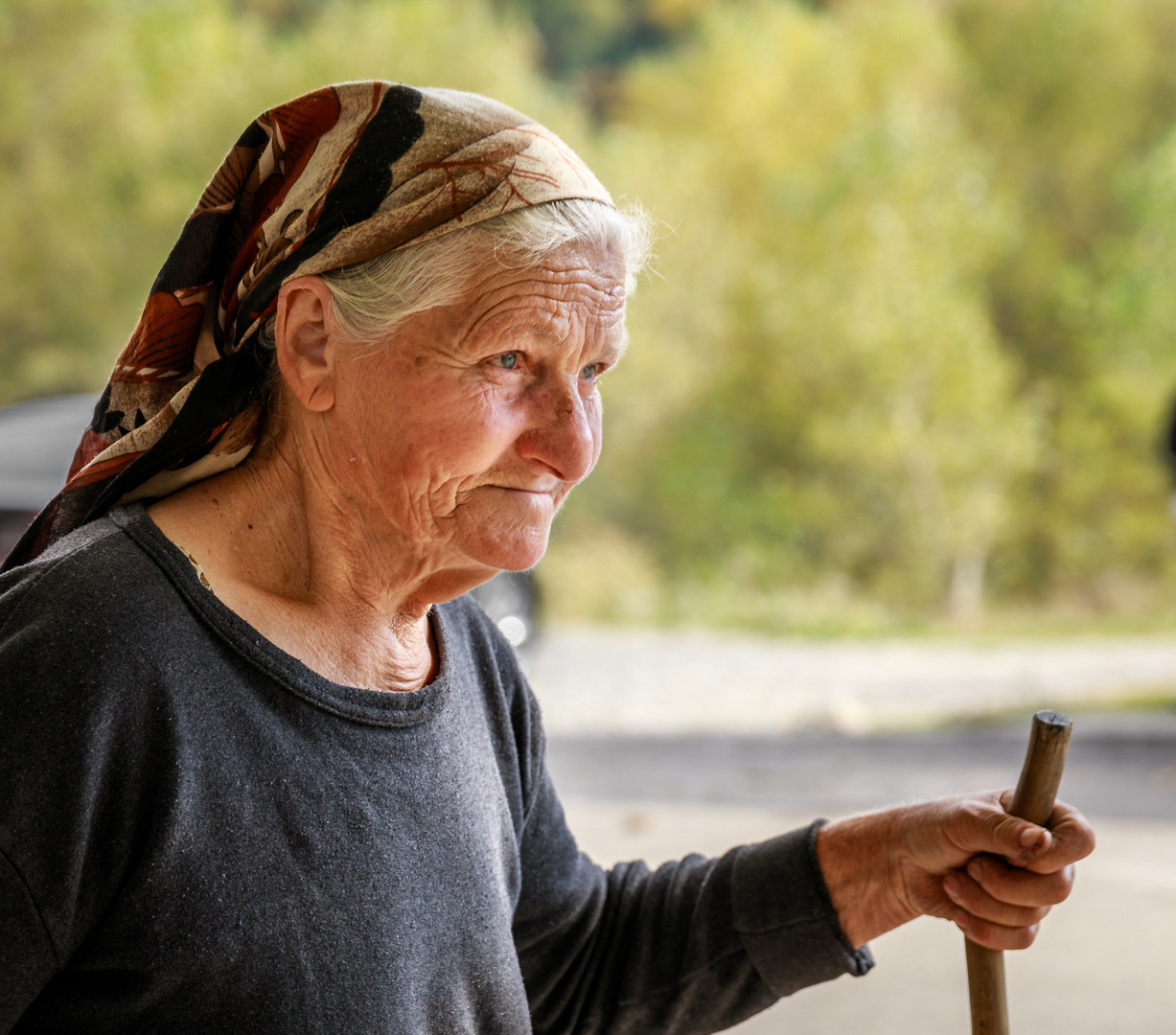 Frau in Kachetien, Georgien