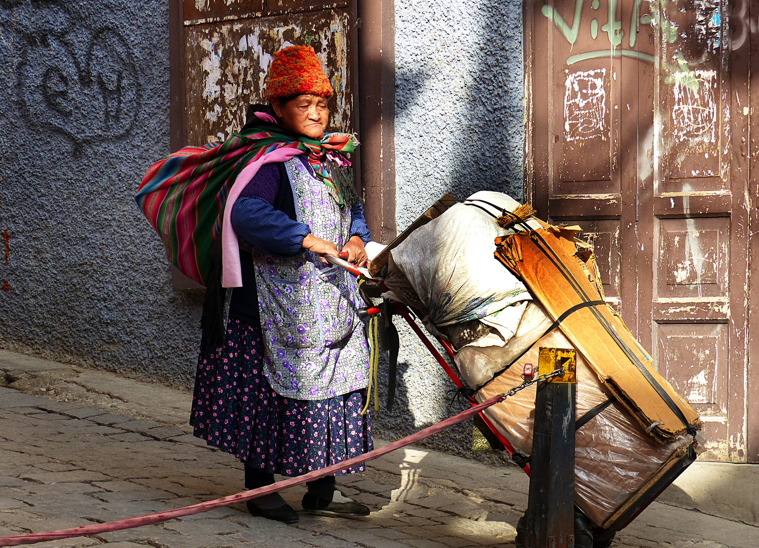 Frau in La Paz