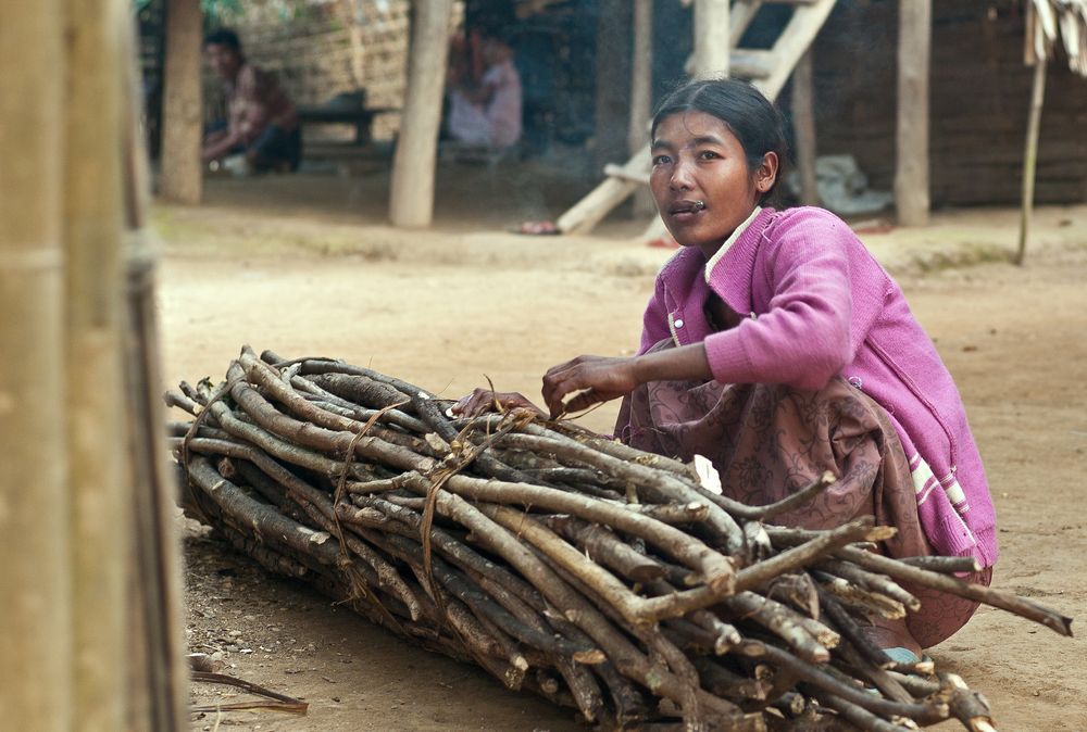 Frau in Mrauk U