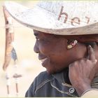 Frau ... in Namibia