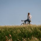 Frau mit Gravelbike, wo gehts weiter?