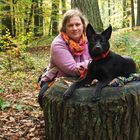 Frau mit Hund