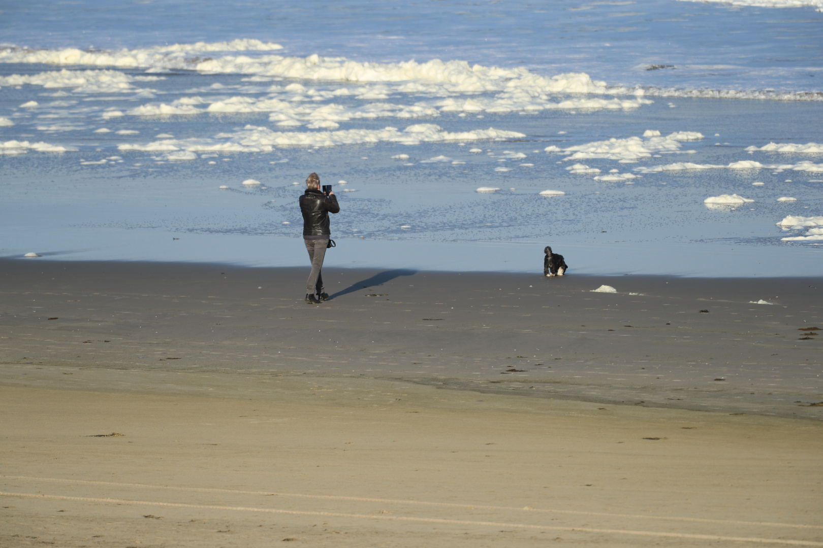 Frau mit Hund