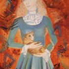 Frau mit Katze III