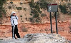 Frau Telefon Grand Canyon