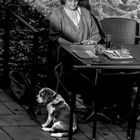 Frau und Hund