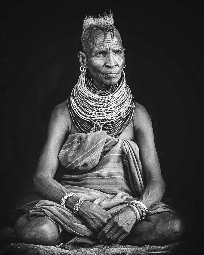 Frau vom Stamm der Turkana