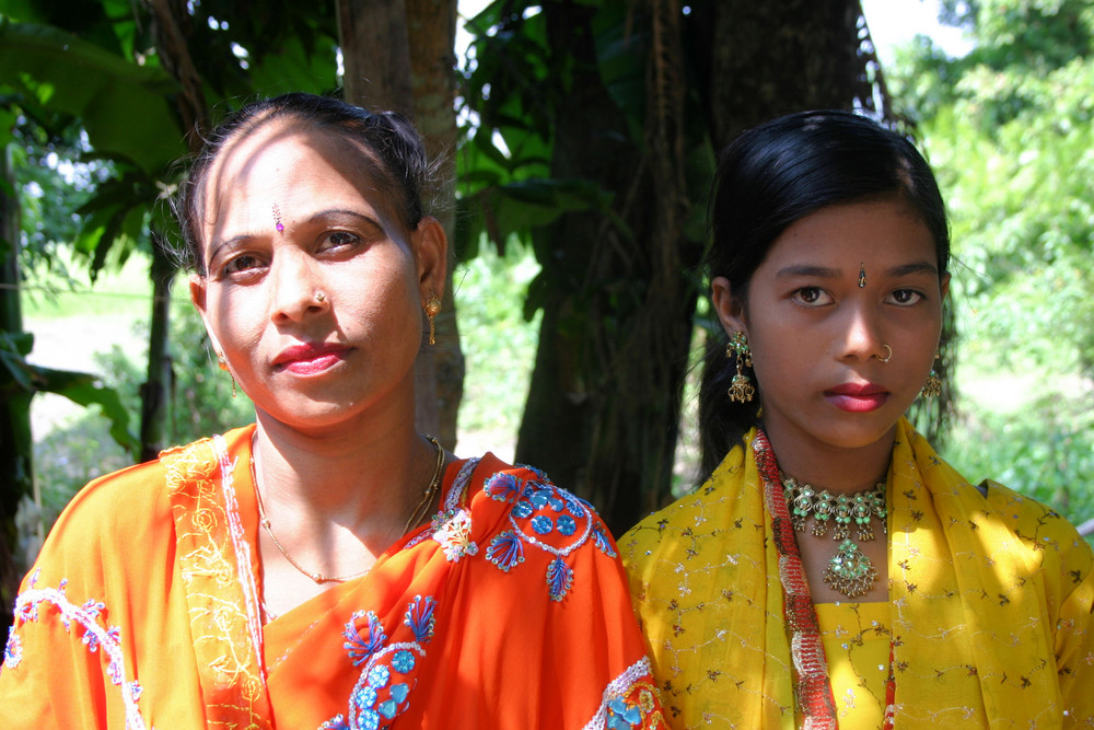 Frauen vom Dorf Daudkhandi