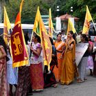 Frauendemonstration in Colombo (Sri Lanka)