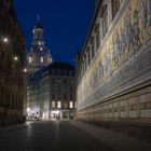 Frauenkirche am Ende des Fürstenzuges