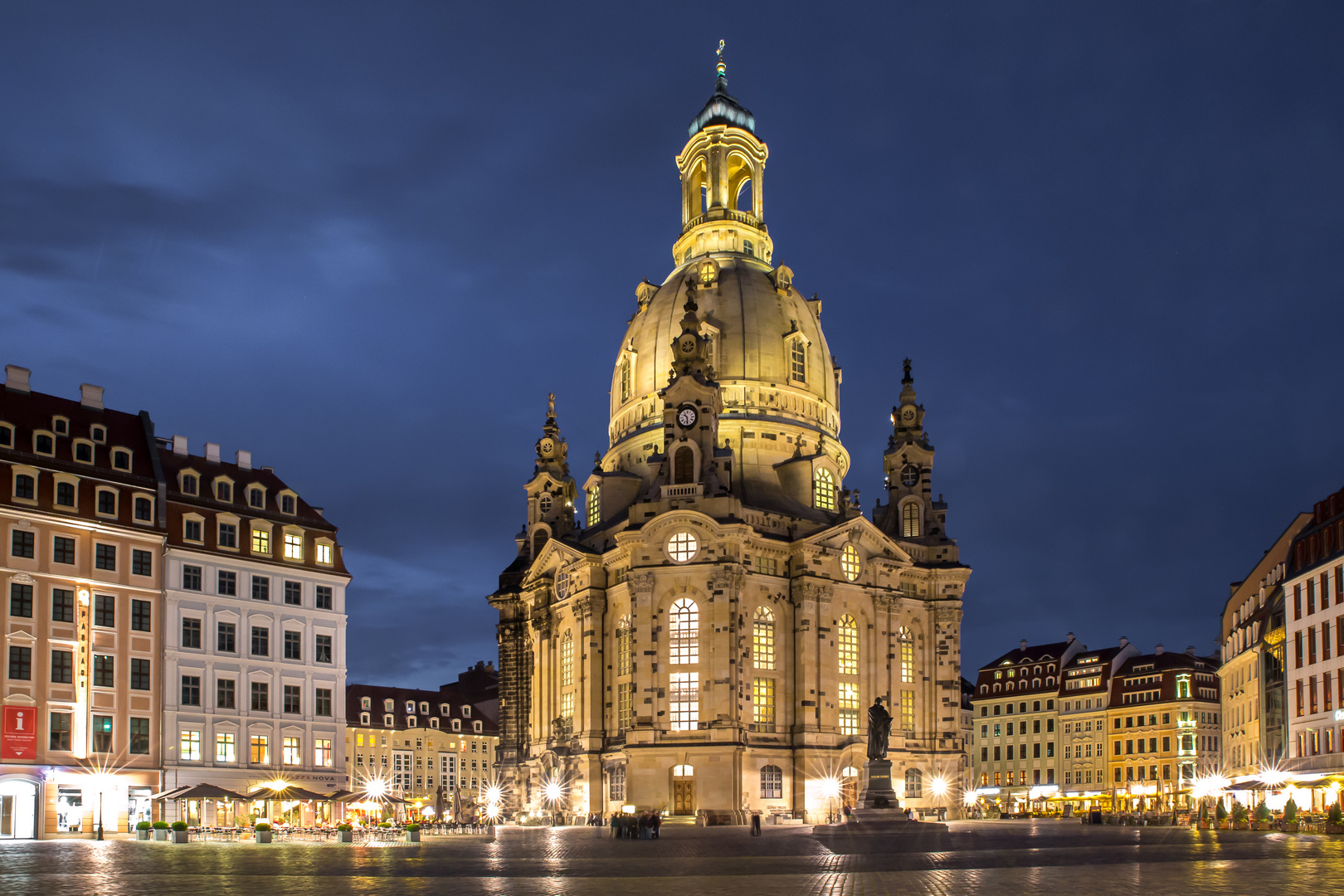 Frauenkirche Dresden bei Nacht