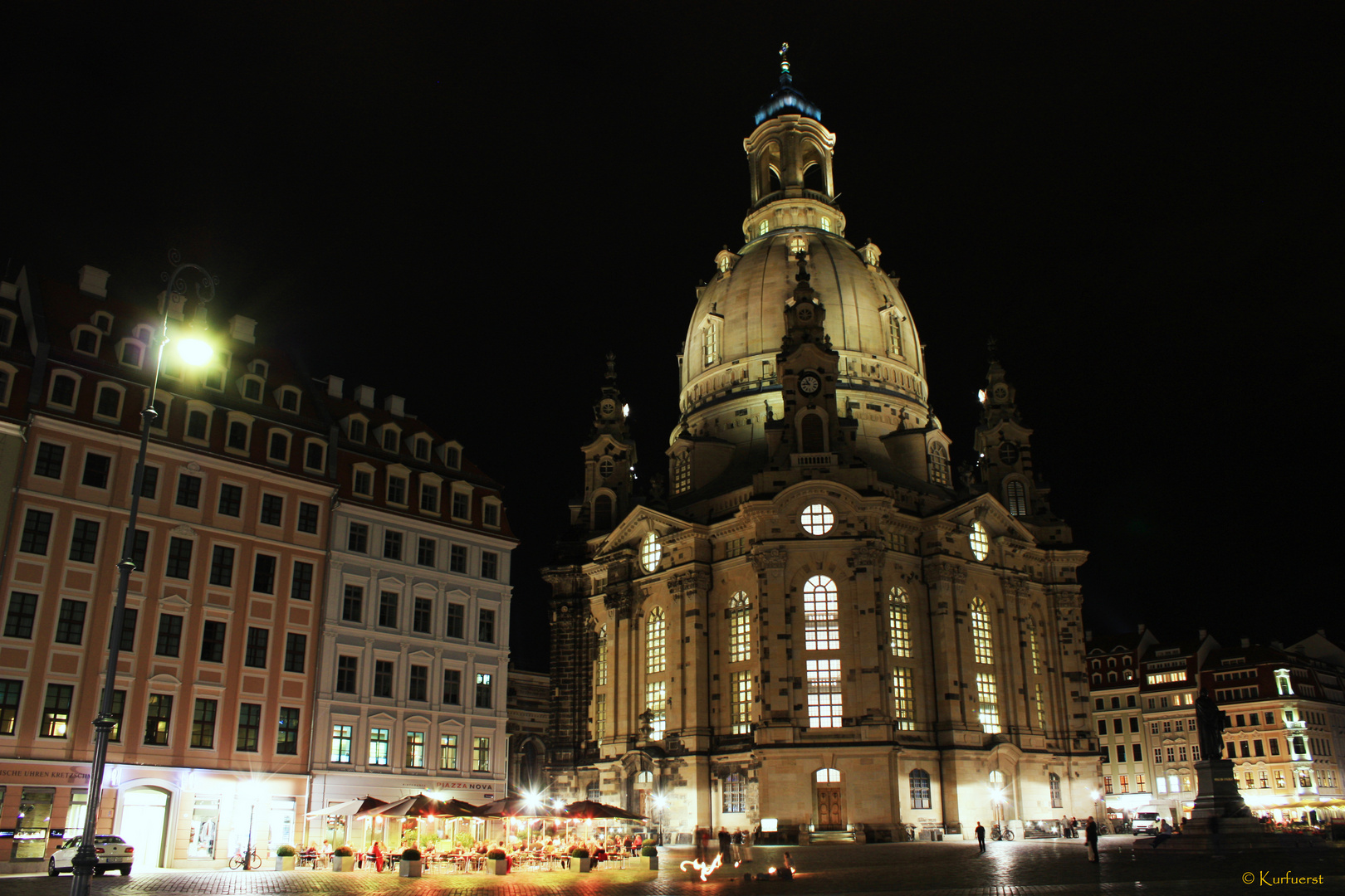 Frauenkirche Dresden bei Nacht