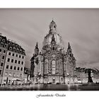 Frauenkirche Dresden @ Blaue Stunde in Black&White