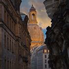 Frauenkirche Dresden in den Abendstunden