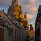 Frauenkirche Dresden in den Abendstunden