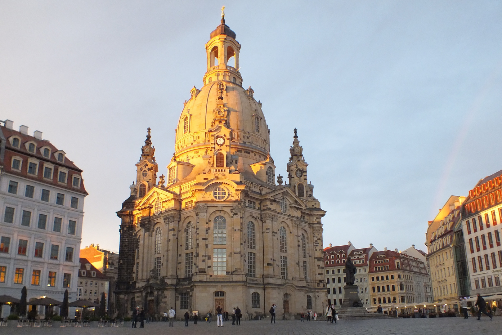 Frauenkirche Dresden in der Abendsonne