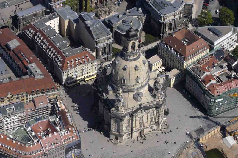 Frauenkirche Dresden (Luftbild)