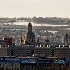 Frauenkirche Dresden mit Johannstadt im Vordergrund