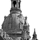 Frauenkirche Dresden schwarz-weiß