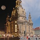 Frauenkirche Dresden Tag und Nacht Effekt