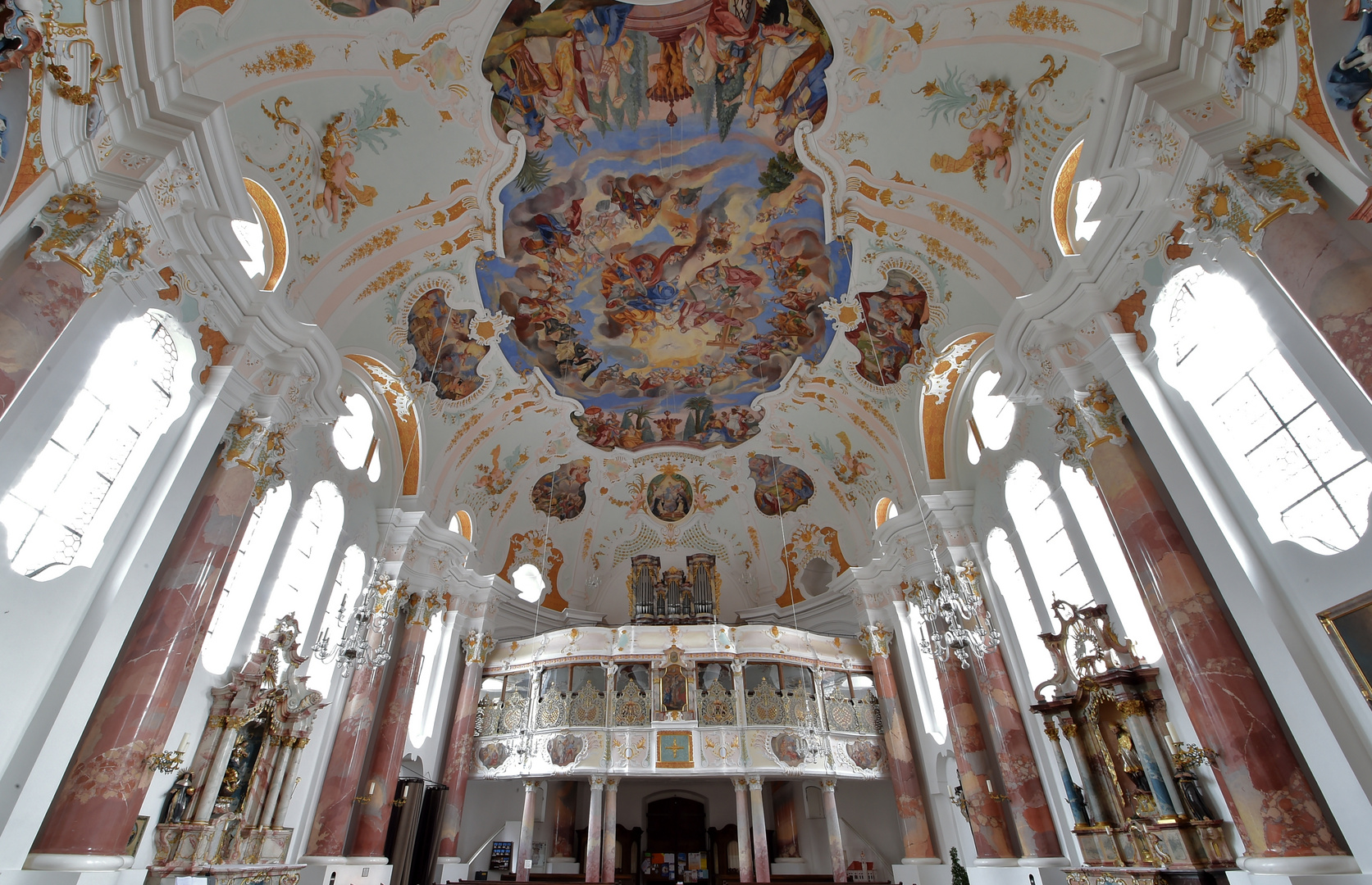 Frauenkirche Günzburg Emporendecke