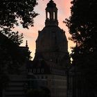 Frauenkirche im Abendrot