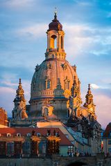 Frauenkirche im Abendrot