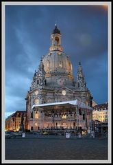 Frauenkirche in Dresden bei Dämmerung