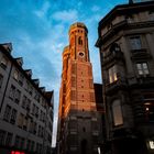 Frauenkirche mit Alpenglühen