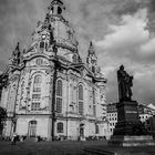 Frauenkirche schwarz-weiß.