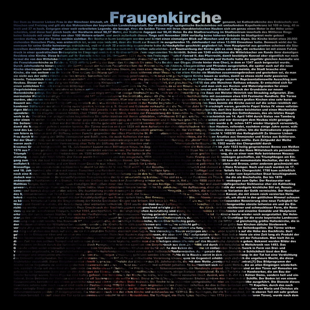 Frauenkirche Typo